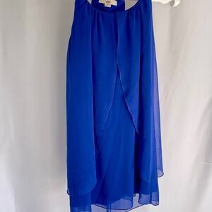 Blue Flowy Lined Dress